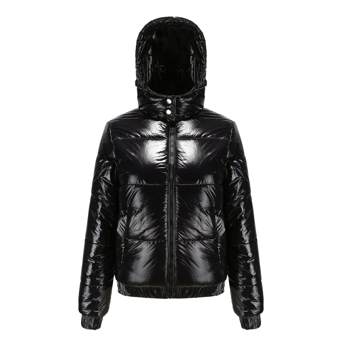 Helvano | Glänzende Winterjacke mit Kapuze für Damen