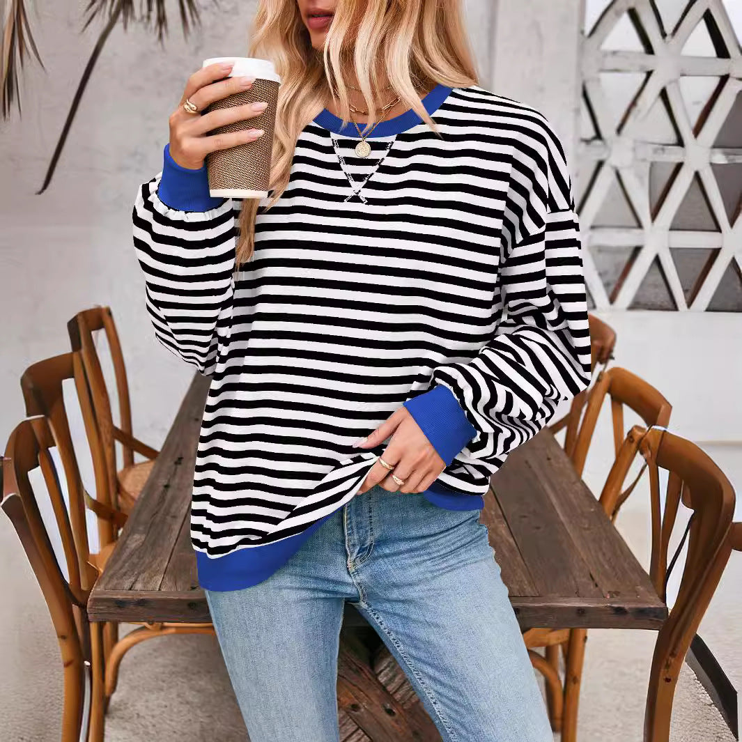 Helvano | Sweatshirt für Damen mit bunten Streifen