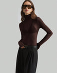 Helvano | Transparente Rollkragen-Bluse für Damen
