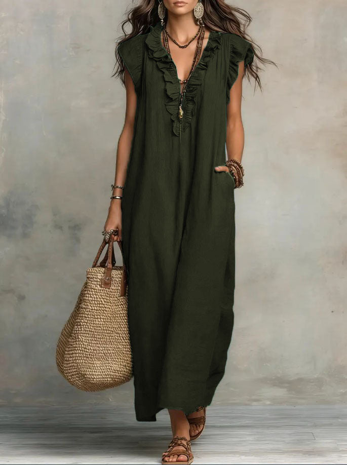 Helvano | Fliessendes Boho-Kleid für Damen