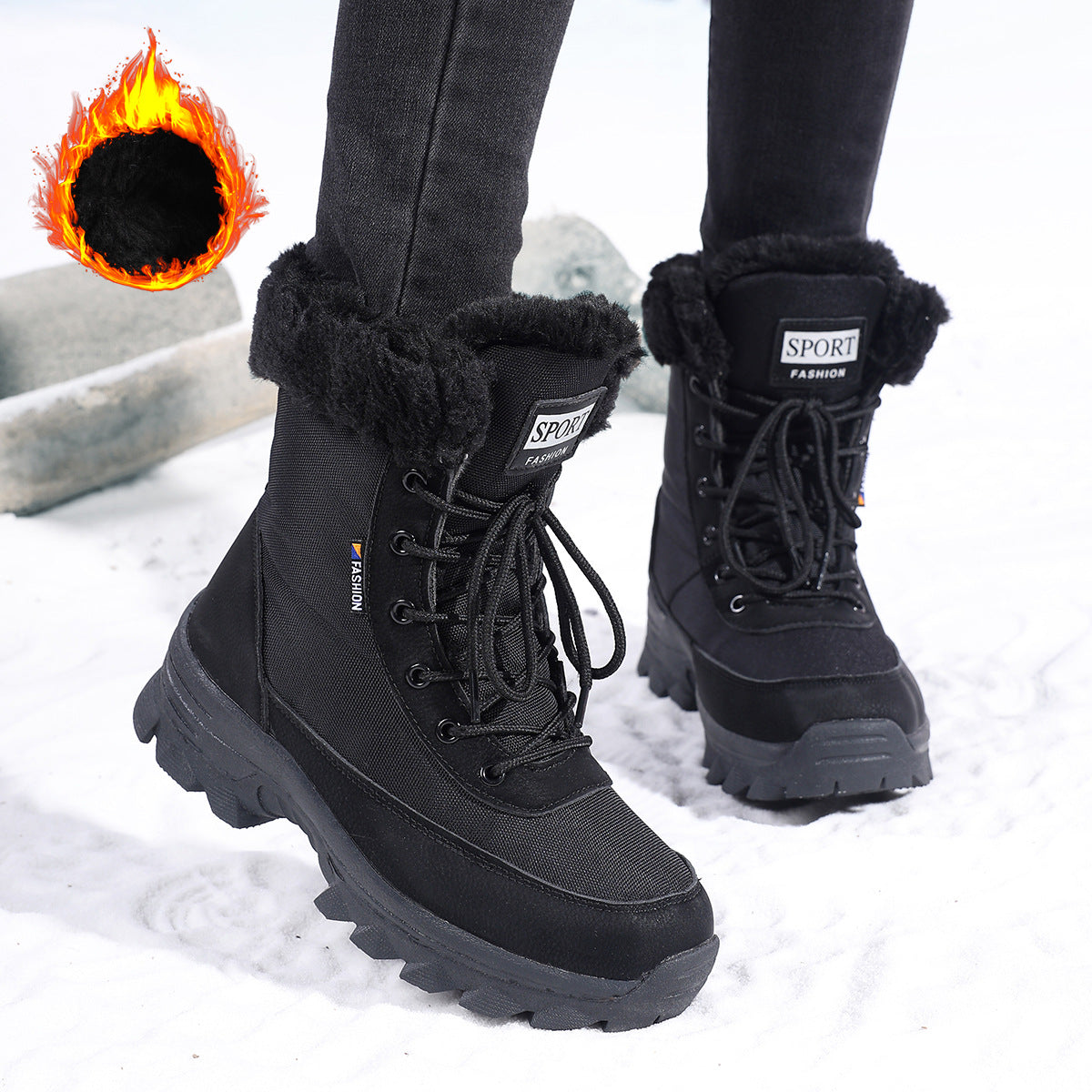 Helvano | Thermo-Winterstiefel für Damen mit Warmfutter
