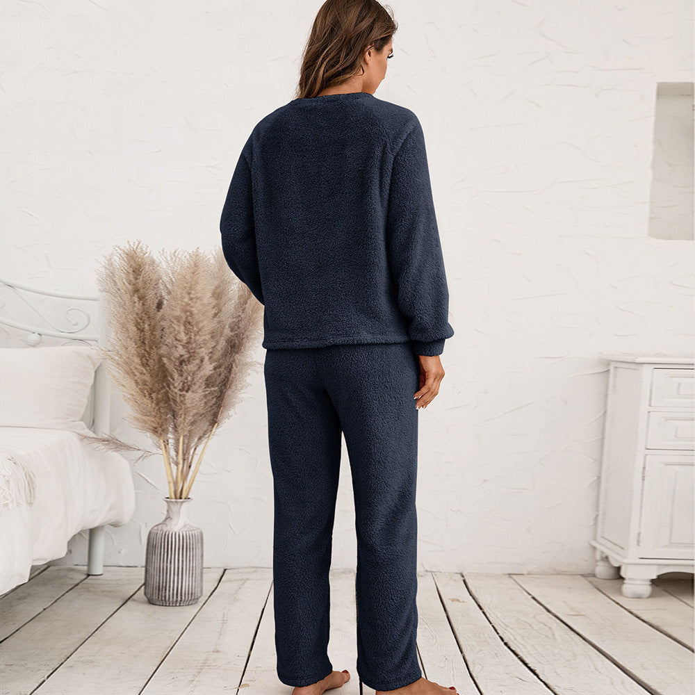 Helvano | Kuscheliges Fleece-Pyjama-Set für Damen