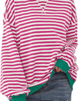 Helvano | Sweatshirt für Damen mit bunten Streifen