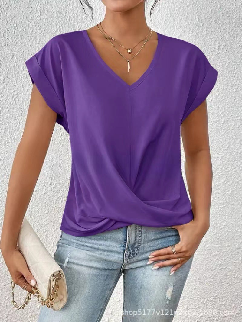 Helvano | Damen T-Shirt mit V-Ausschnitt