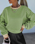 Helvano | Gestreiftes Boxy-Sweatshirt für Damen