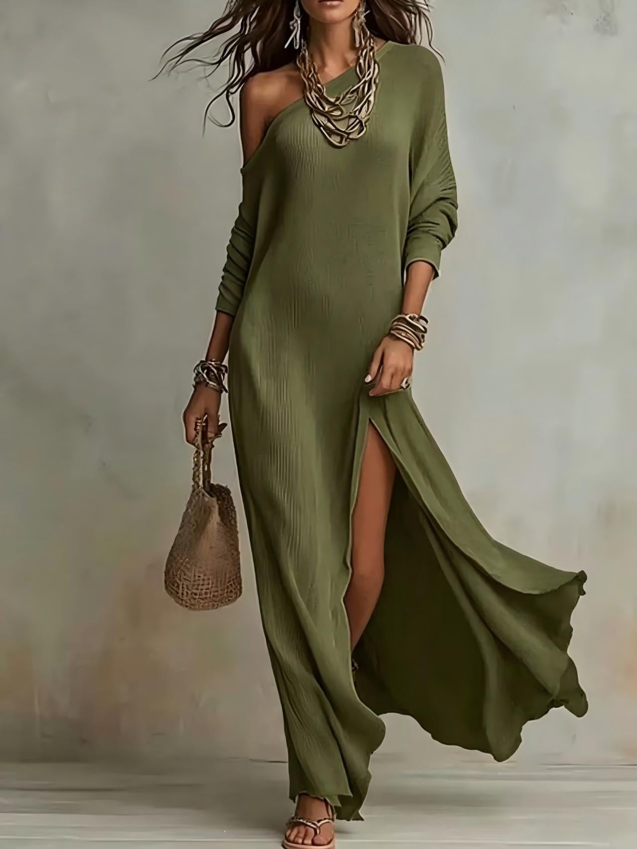 Helvano | One-Shoulder Kleid für Damen