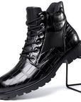 Helvano | Herren Stiefel in Krokoprägung