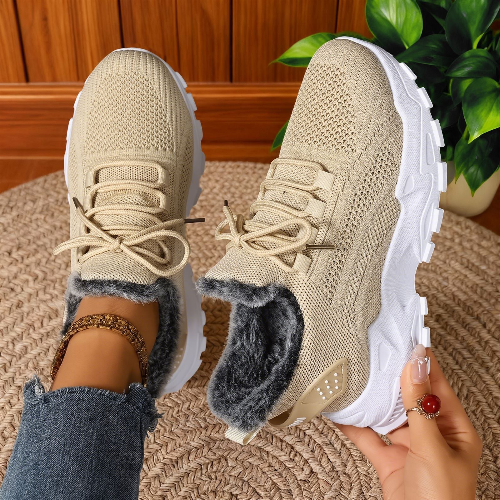 Helvano | Gefütterte Fleece-Sneaker für Damen