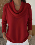 Helvano | Damenpullover mit gracilem Kragen