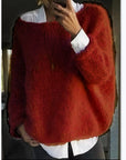 Helvano | Oversized Pullover mit U-Boot-Ausschnitt für Damen