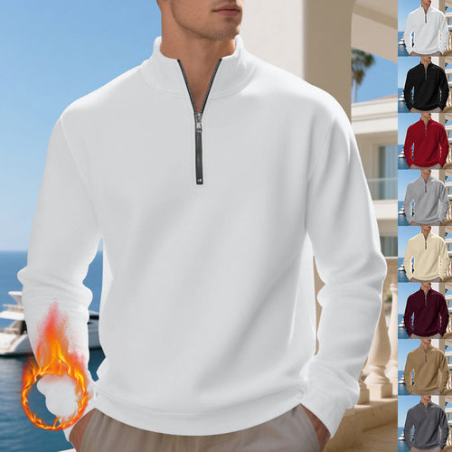 Helvano | Sweatshirt mit Stehkragen und Reissverschluss für Herren