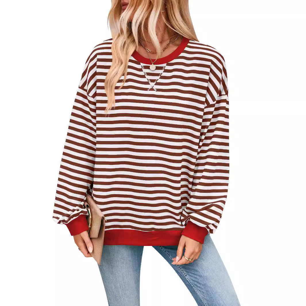 Helvano | Sweatshirt für Damen mit bunten Streifen