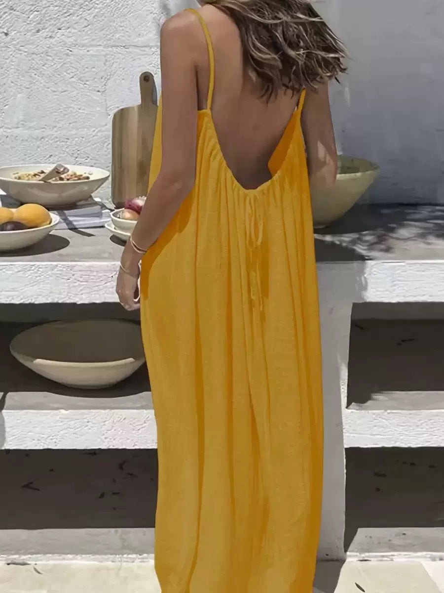 Helvano | Trägerkleid mit Spaghettiträgern für Damen