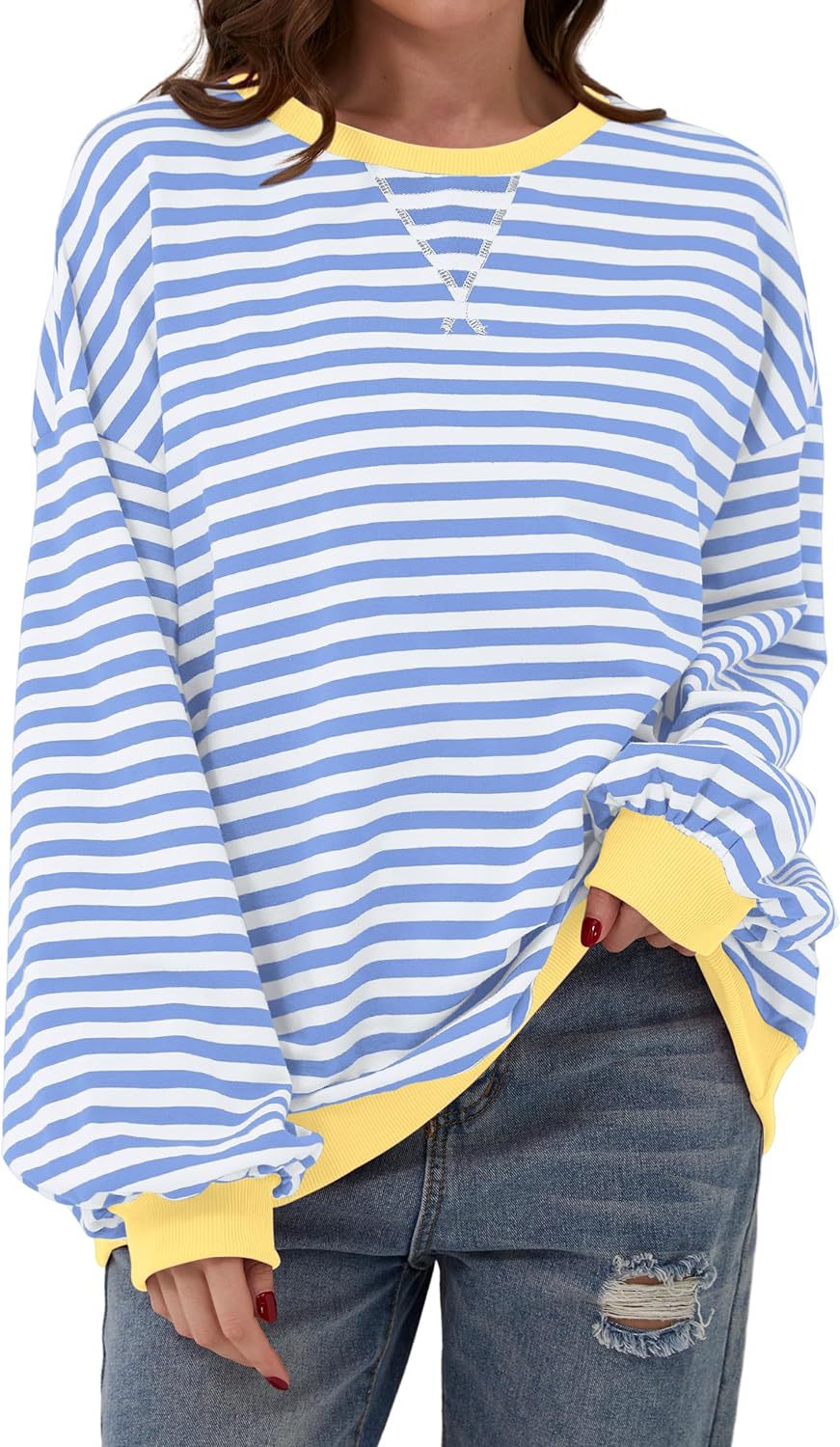 Helvano | Sweatshirt für Damen mit bunten Streifen