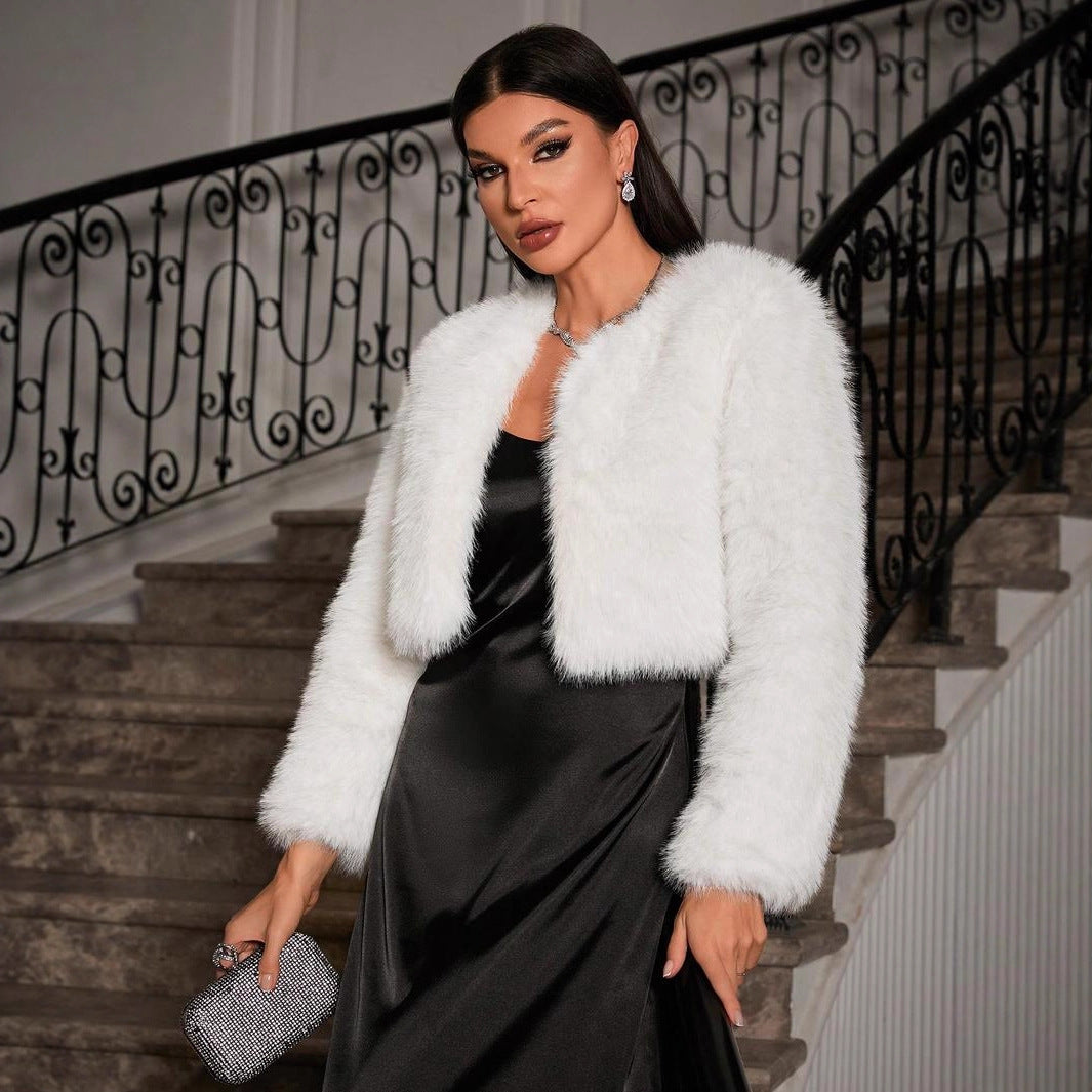 Helvano | Flauschige Kurzjacke für Damen
