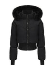 Helvano | Cropped Daunenjacke mit Kapuze für Damen