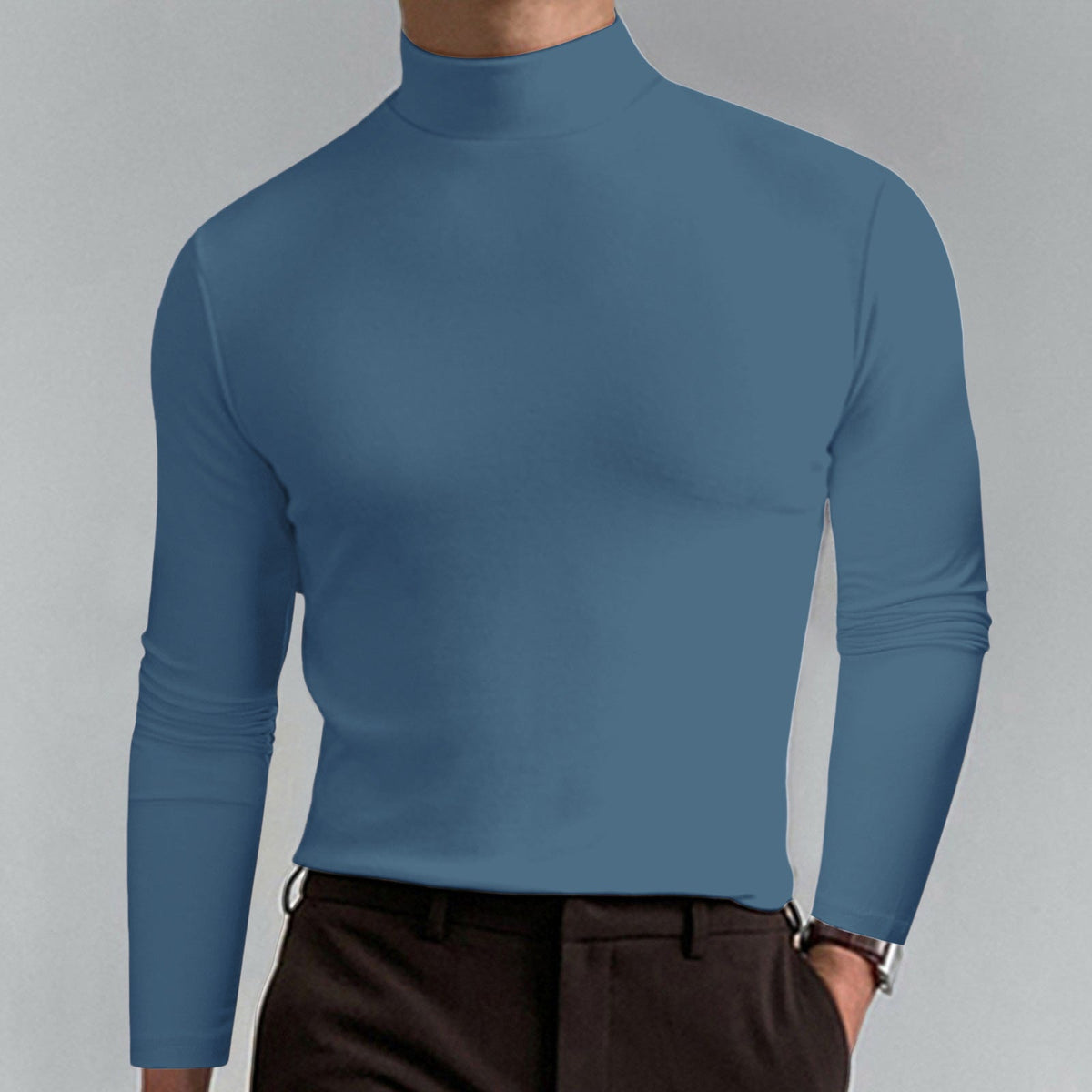 Helvano | Rollkragenpullover für Herren aus Baumwollmischung