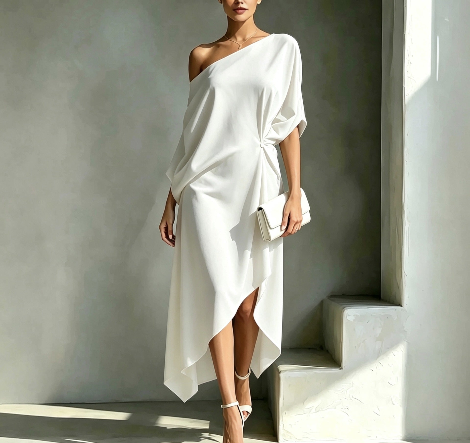 Helvano | Asymmetrisches Kleid für Damen