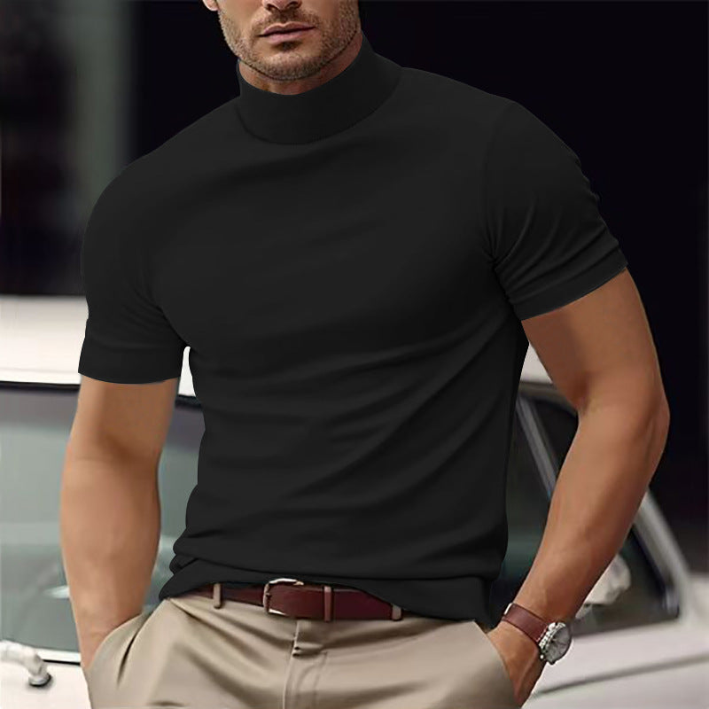 Helvano | Rollkragen-Shirt Kurzarm für Herren