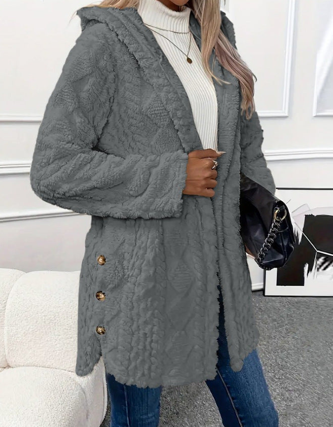 Helvano | Strukturierte Kuscheljacke für Damen