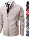 Helvano | Strickjacke mit Stehkragen und Reissverschluss für Herren