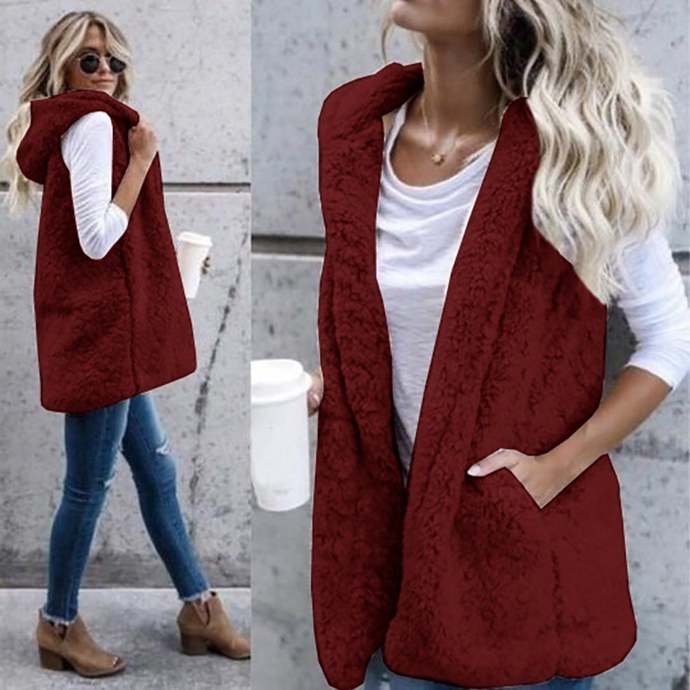 Helvano | Kuschelige Teddy-Weste für Damen