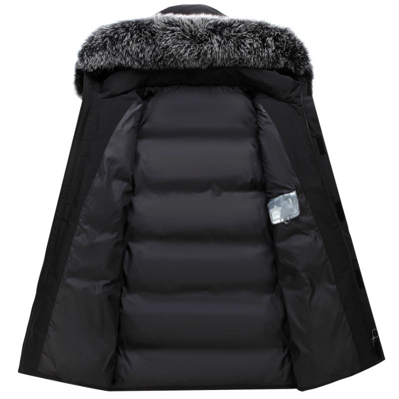 Helvano | Damen Winterparka mit abnehmbarer Kapuze und Kunstfell