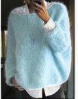 Helvano | Oversized Pullover mit U-Boot-Ausschnitt für Damen