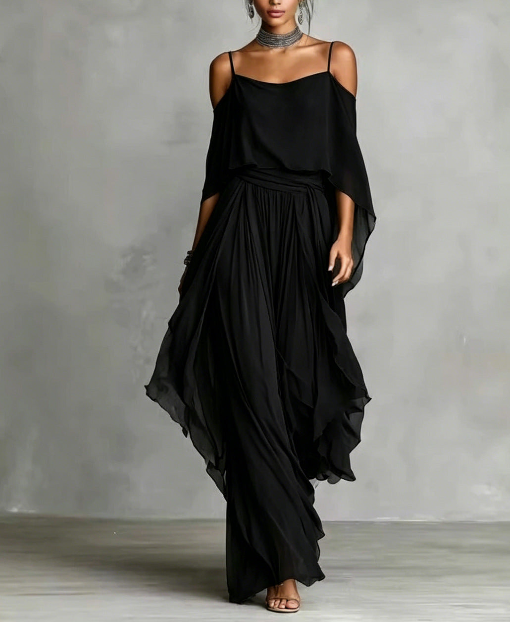 Helvano | Elegantes Chiffon-Set für Damen