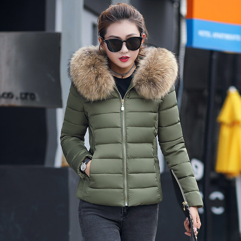 Helvano | Damen Winterjacke mit Kunstfellkragen
