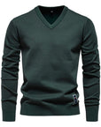 Helvano | Herren V-Neck Pullover aus Baumwolle