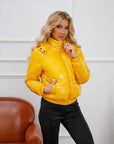 Helvano | Glänzende Steppjacke mit abnehmbarer Kapuze für Damen