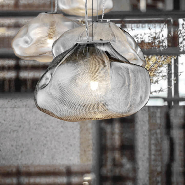 Helvano | Glas-Pendelleuchte Wolke im modernen Design