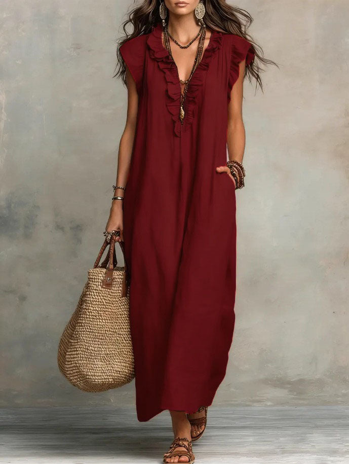Helvano | Fliessendes Boho-Kleid für Damen