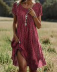 Helvano | Midikleid für Damen mit Blumenmuster