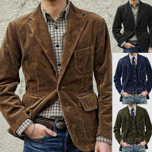 Helvano | Cord-Blazer für Herren mit modernem Schnitt