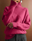 Helvano | Damen Strickpullover mit Stehkragen