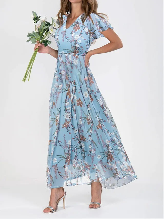 Helvano | Geblümtes Maxikleid für Damen