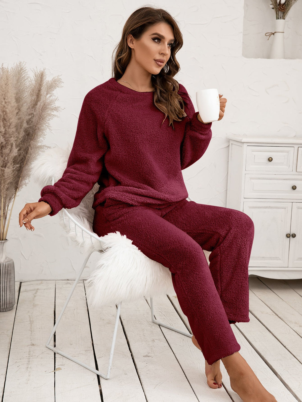 Helvano | Kuscheliges Fleece-Pyjama-Set für Damen