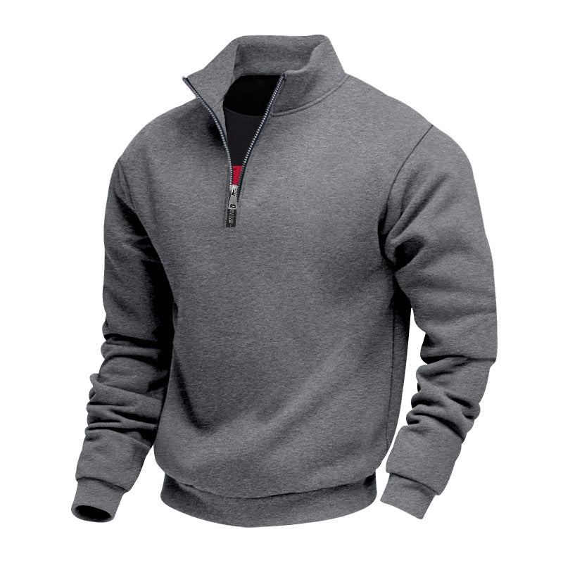 Helvano | Sweatshirt mit Stehkragen und Reissverschluss für Herren