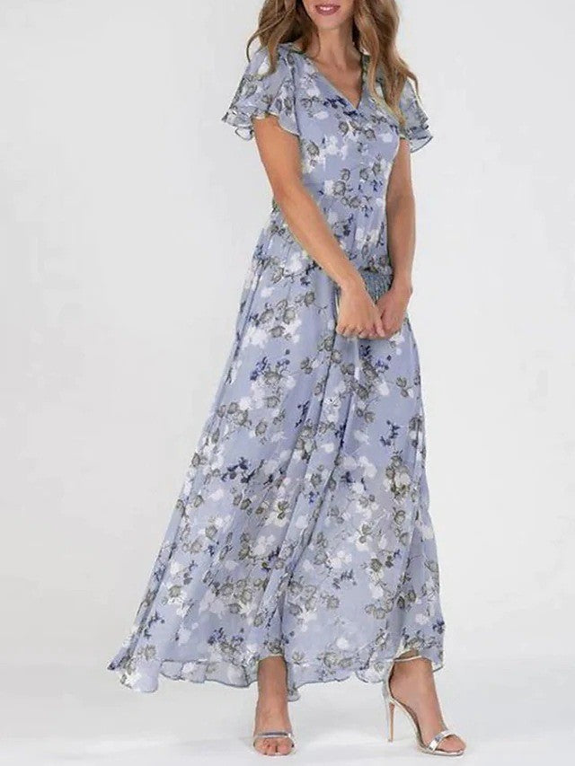 Helvano | Geblümtes Maxikleid für Damen