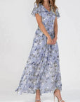 Helvano | Geblümtes Maxikleid für Damen