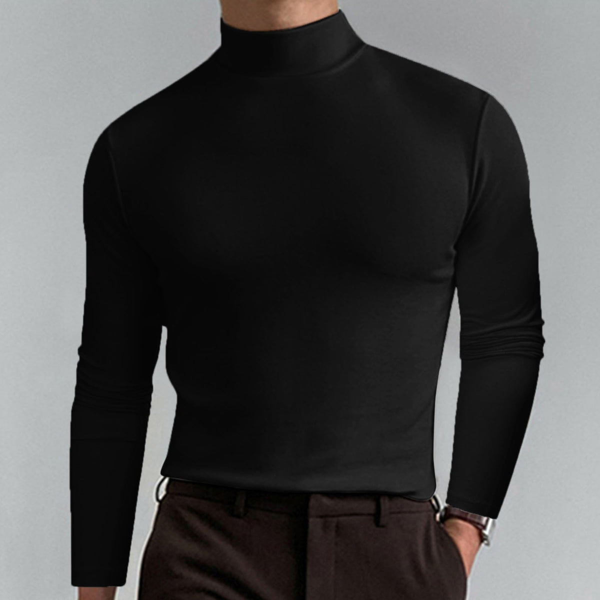 Helvano | Rollkragenpullover für Herren aus Baumwollmischung
