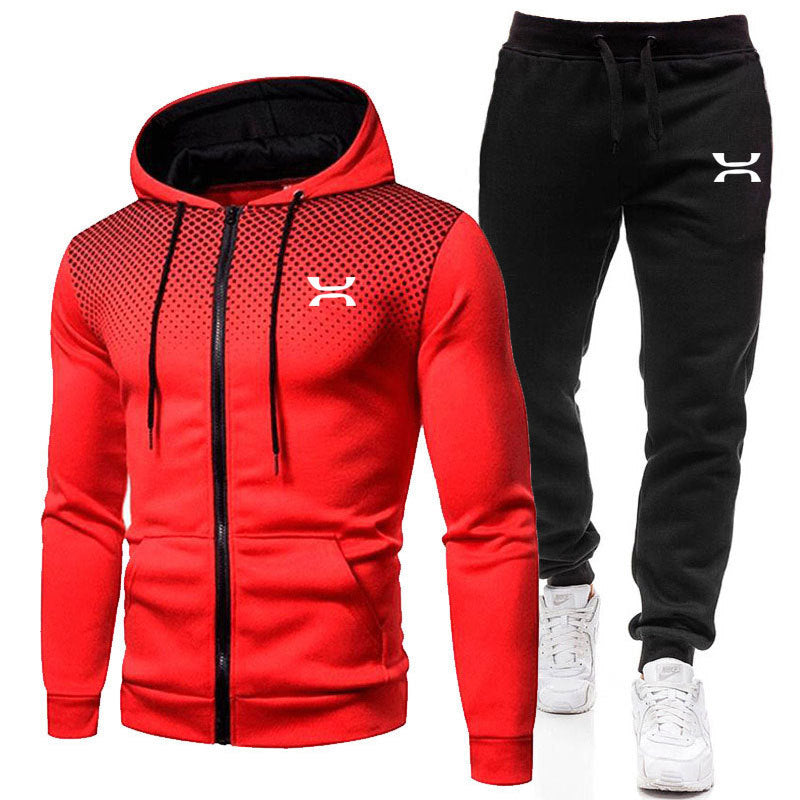 Helvano | Herren Trainingsanzug mit Zip-Hoodie und Jogginghose