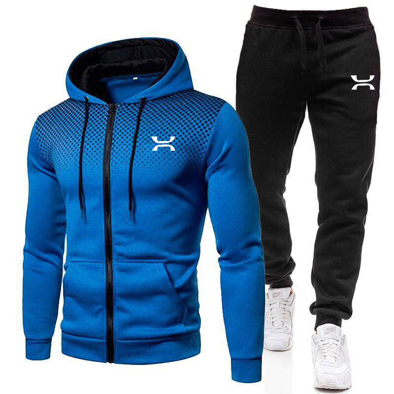 Helvano | Herren Trainingsanzug mit Zip-Hoodie und Jogginghose