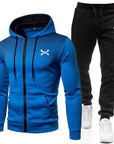 Helvano | Herren Trainingsanzug mit Zip-Hoodie und Jogginghose