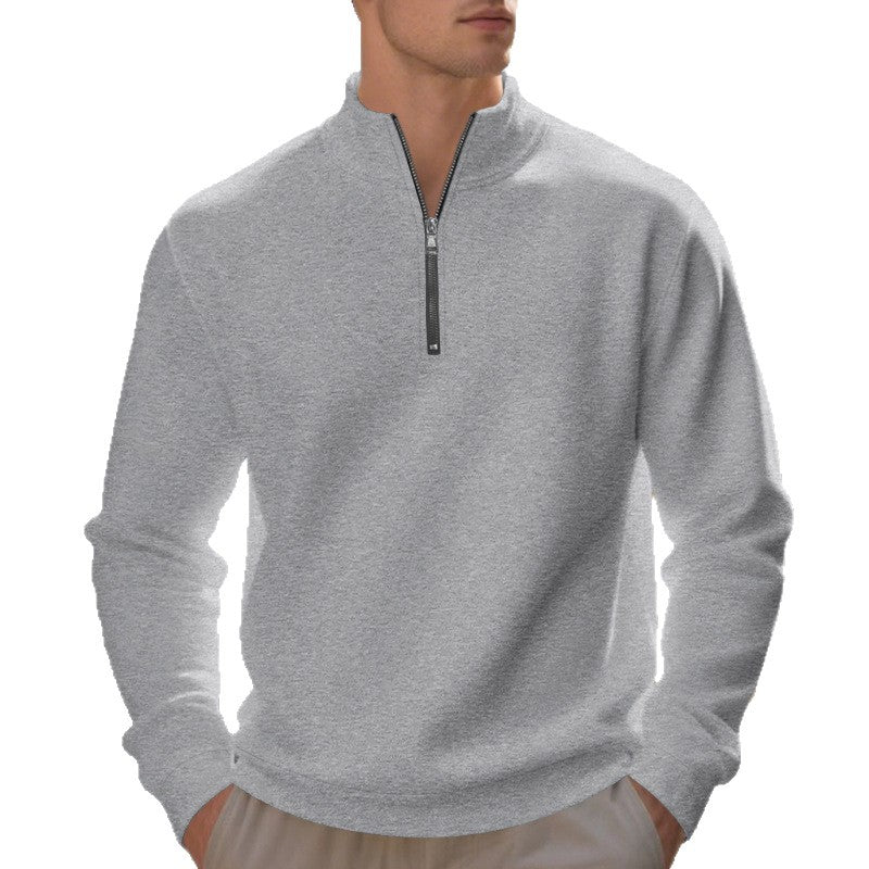 Helvano | Sweatshirt mit Stehkragen und Reissverschluss für Herren