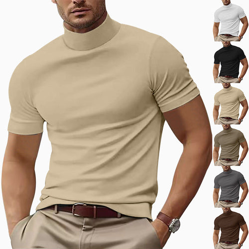 Helvano | Rollkragen-Shirt Kurzarm für Herren