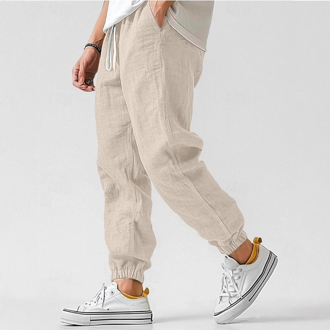Helvano | Leinenhose für Herren mit elastischem Bund