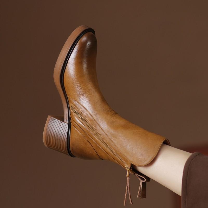 Helvano | Damen Stiefeletten mit Blockabsatz